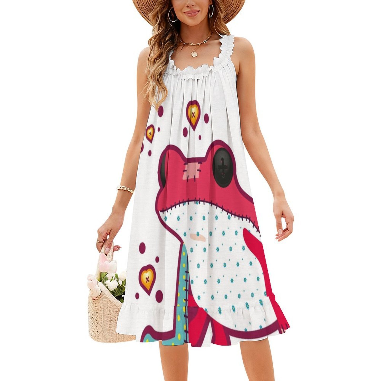 Ragdoll Frog Bohemian Sleevele - Summer Clothing Vacation 评论和价格