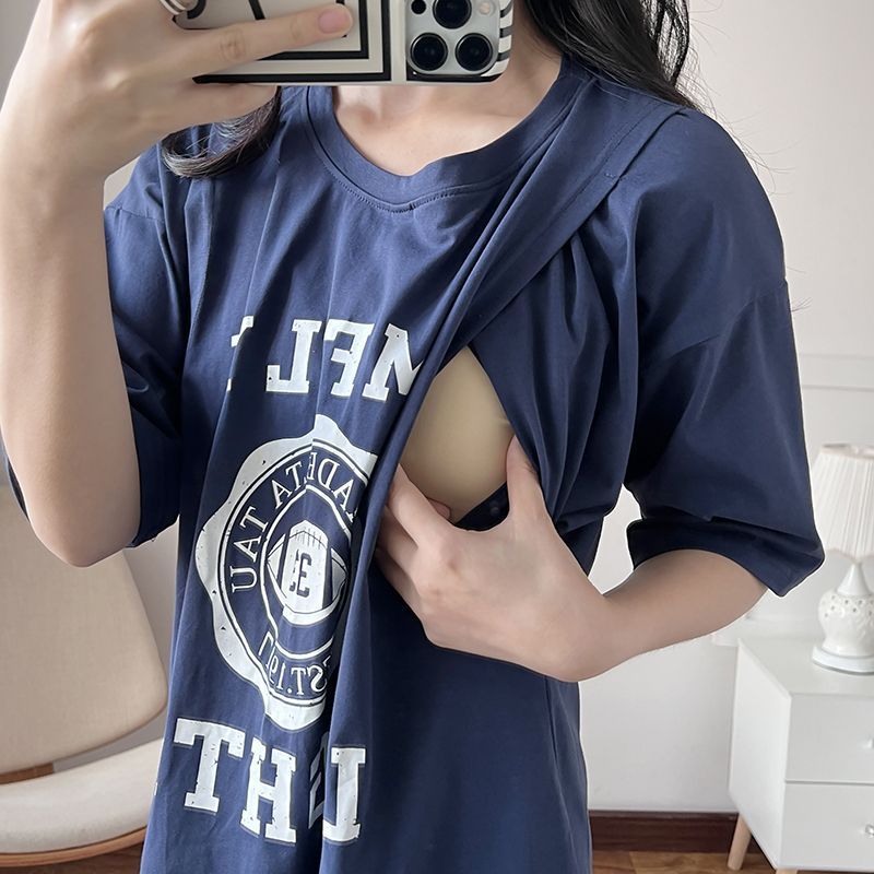 Nursing Dress Pregnant Breastf - Summer Clothing Us 评论和价格