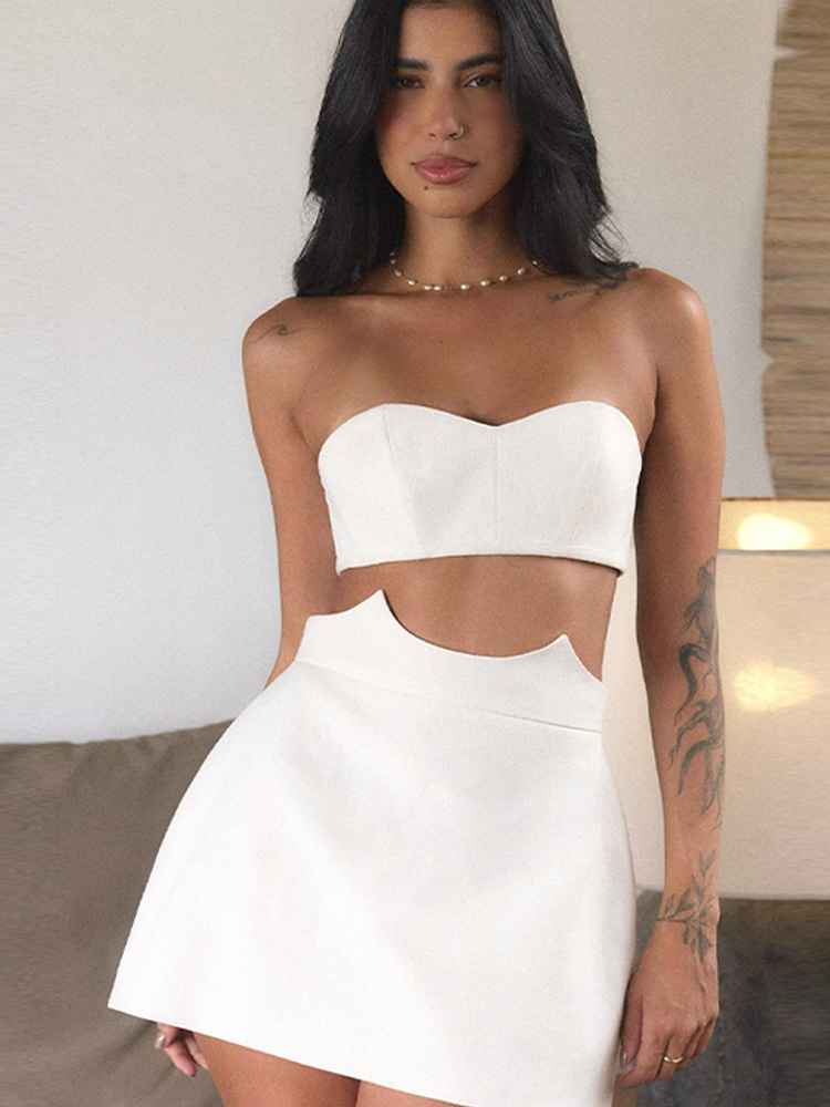 Women's Sexy Strapless Cut Out - Summer Clothing Vacation 评论和价格