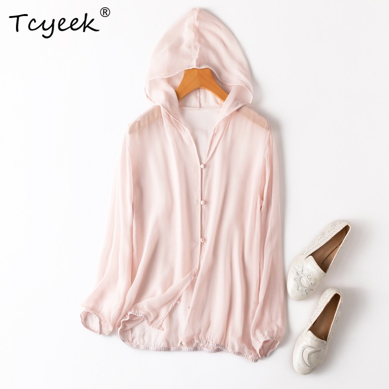 Tcyeek 100% Real Mulberry Silk - Summer Clothing Us 评论和价格