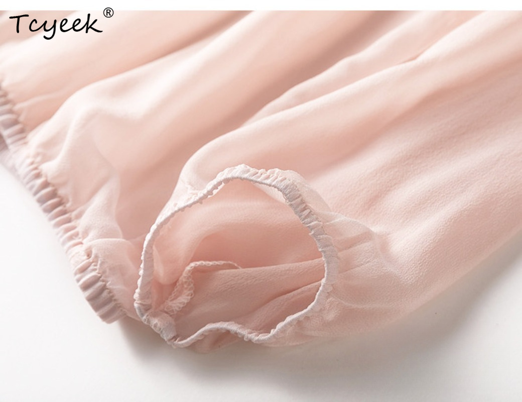 Tcyeek 100% Real Mulberry Silk - Summer Clothing Us 评论和价格