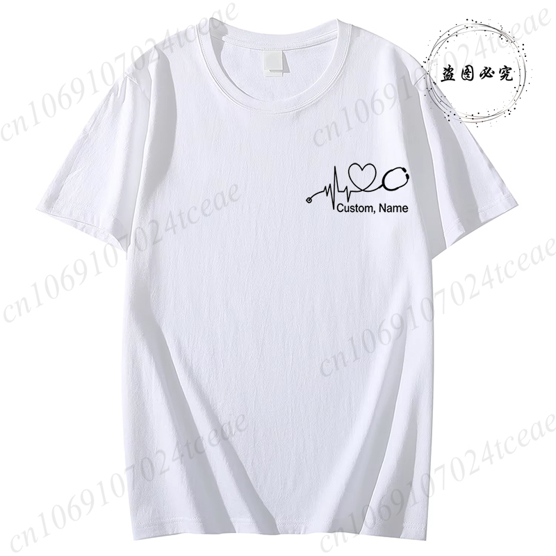 Custom Name Nurse Shirt Stetho - Summer Clothing Name 评论和价格
