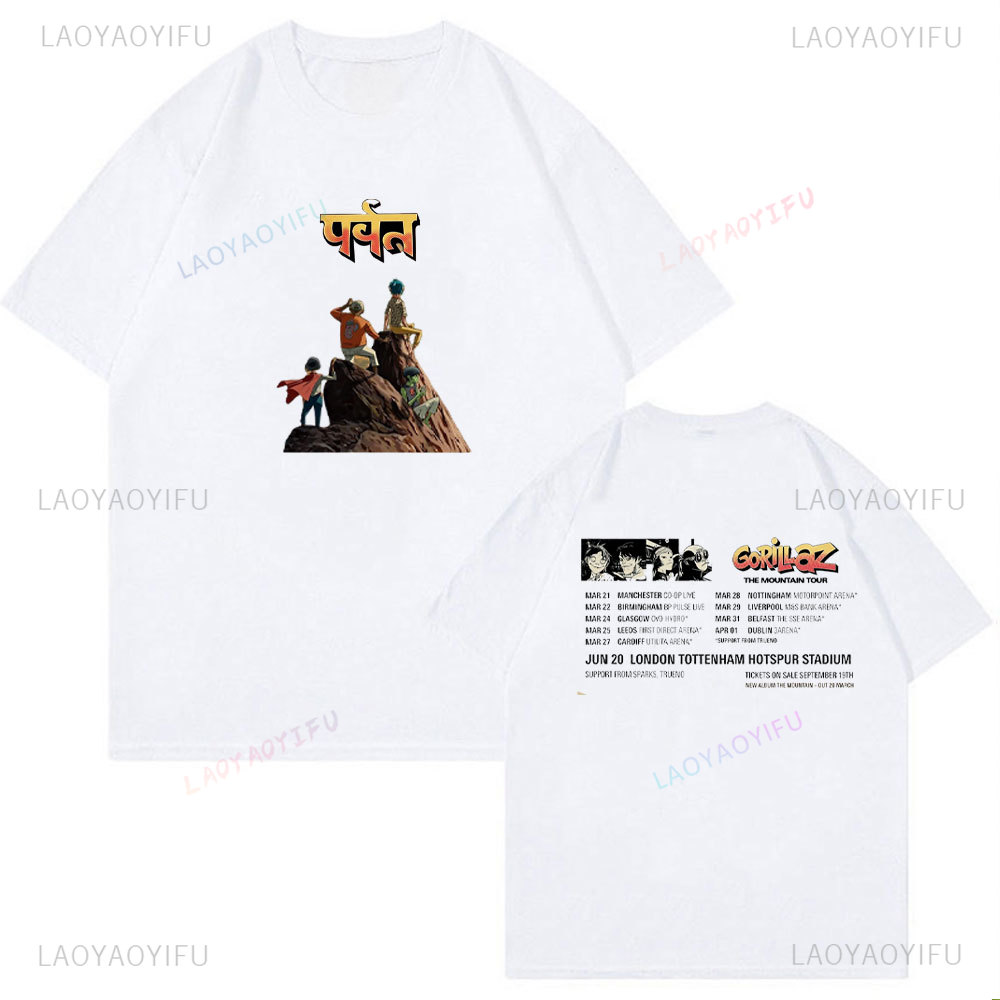 Unisex Cotton Tshirt Gorillaz  - Summer Clothing Uk 评论和价格