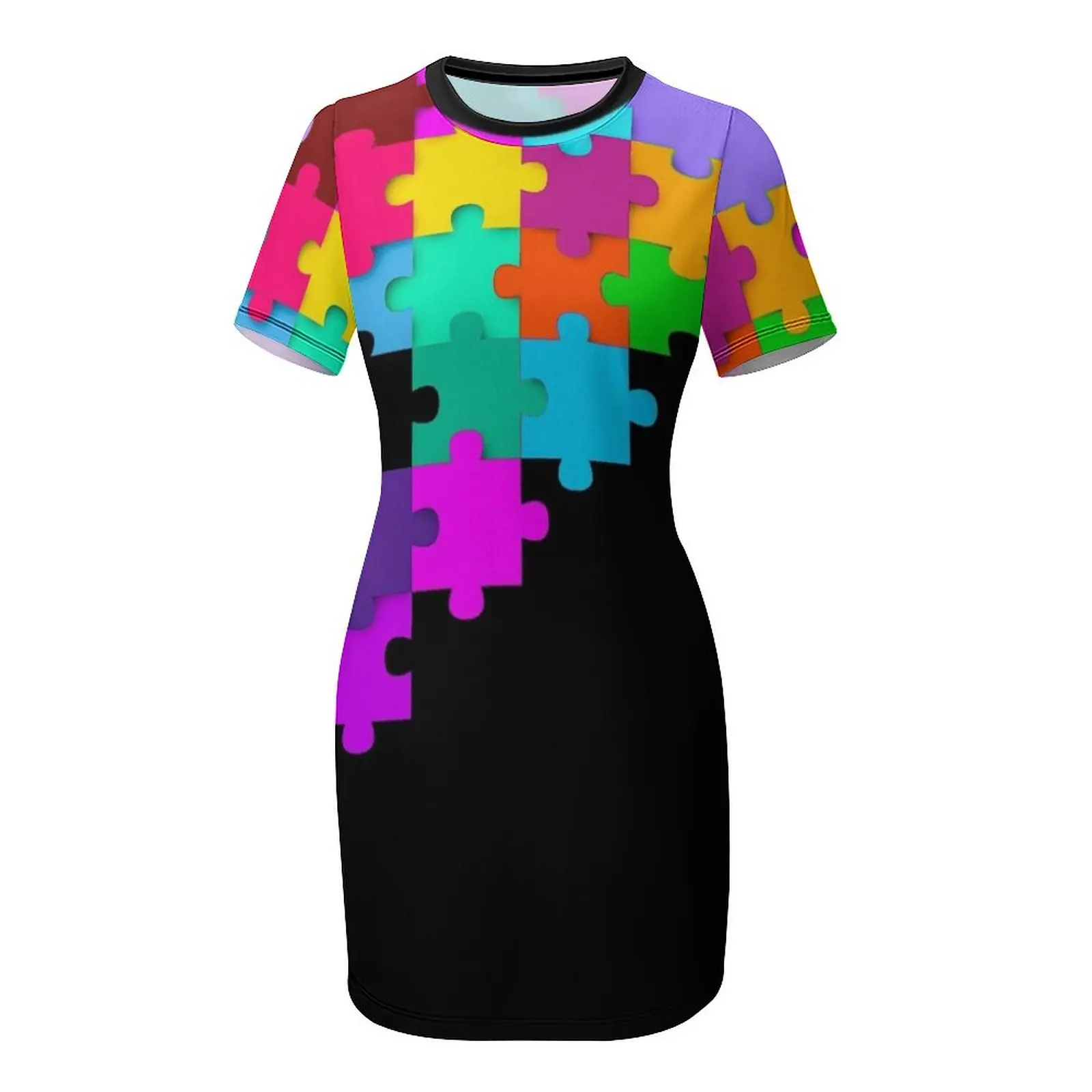 puzzle time essential t shirt  - Summer Clothing Essentials Women 评论和价格