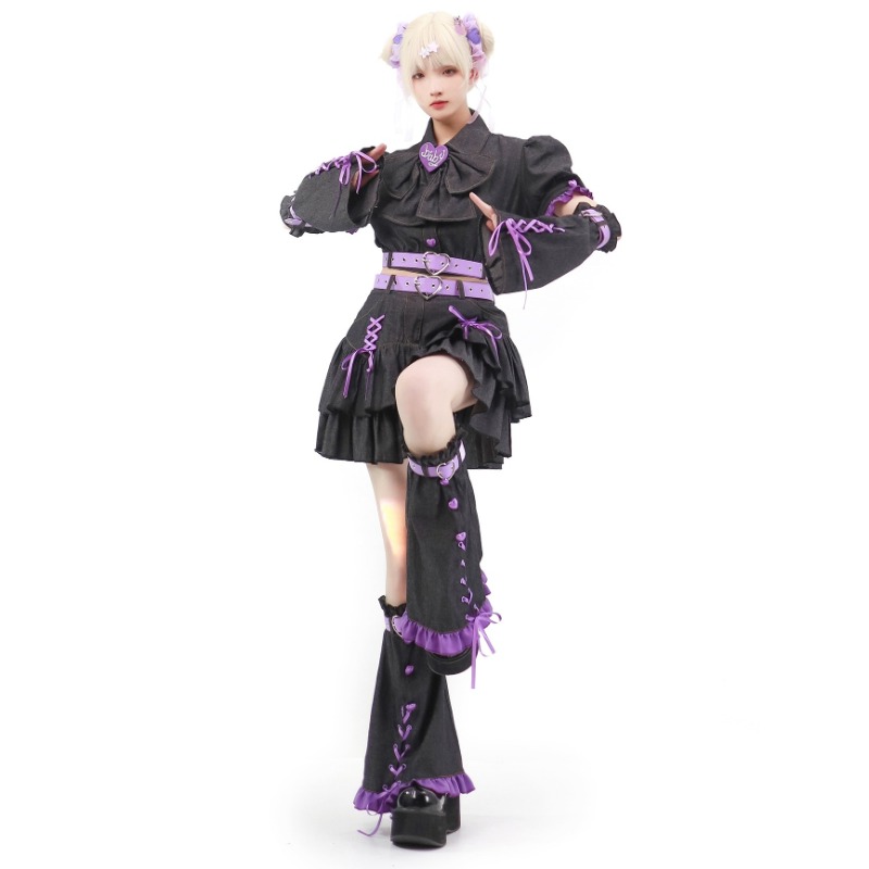 2024 Denim Sweetheart Y2k Set  - Summer Japanese Clothing 评论和价格