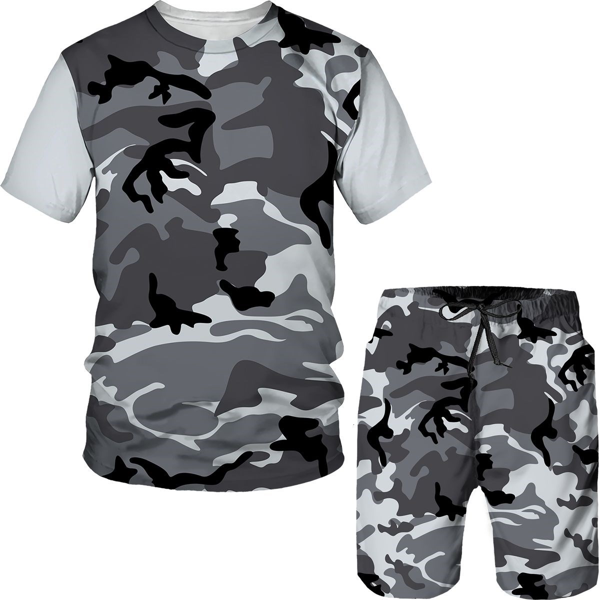 Camouflage Men's Suits Camo 3D - Summer Clothing Outfits 评论和价格