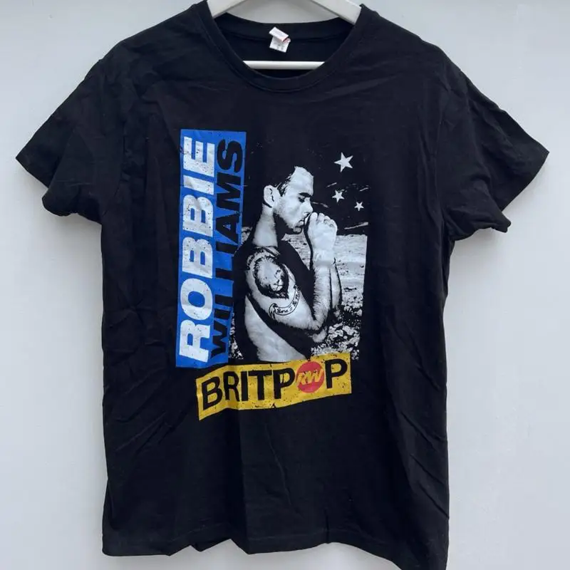 Robbie Williams Britpop T Shir - Summer Clothing Uk 评论和价格