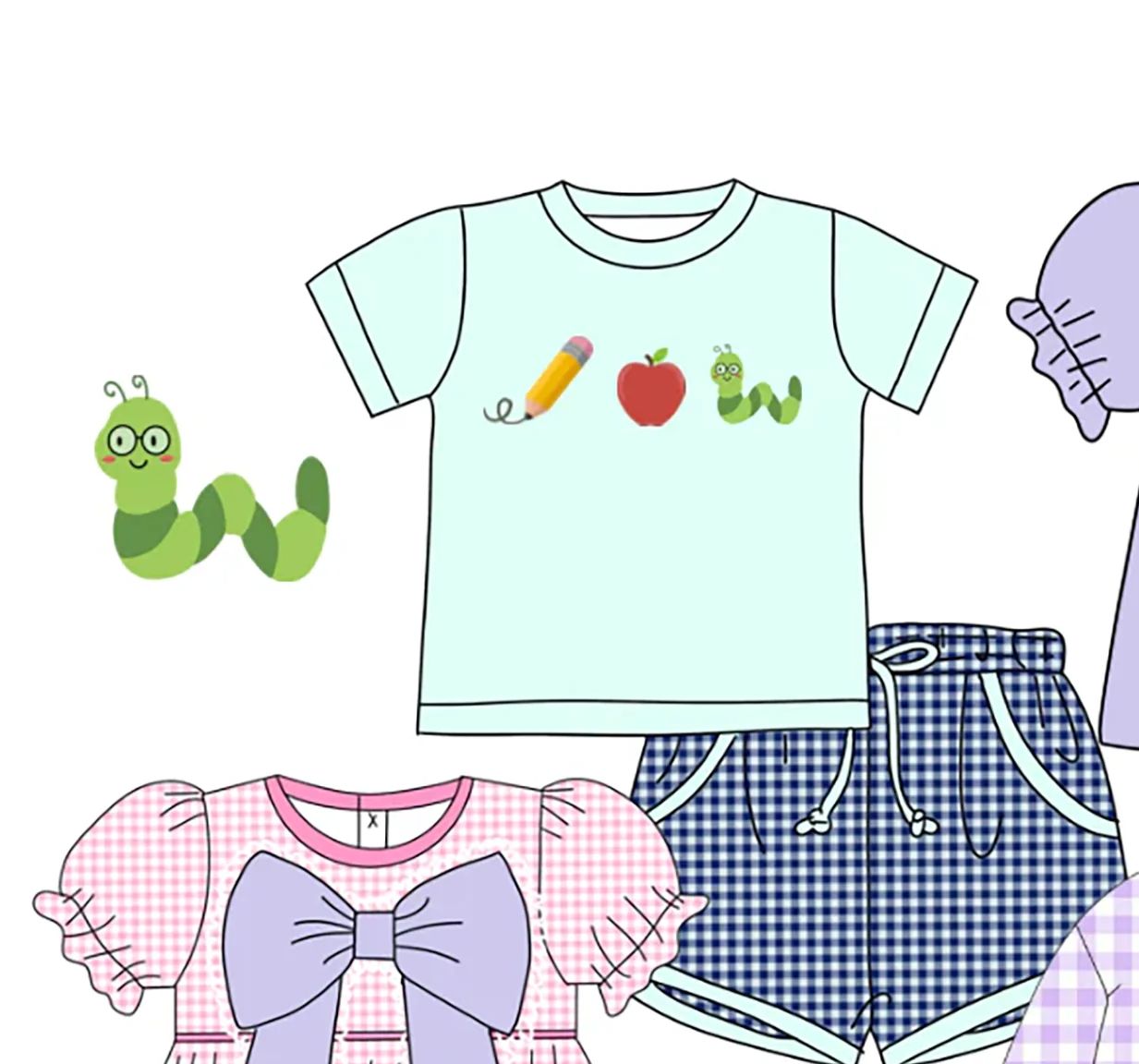 Boutique Children Back to Scho - Summer Clothing Boutiques 评论和价格